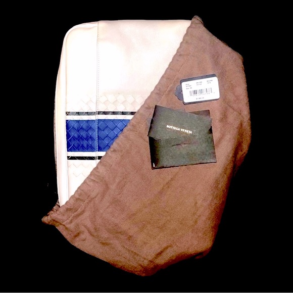 Bottega Veneta NWT Intrecciato Lambskin/Gunmetal Document Pouch, By Tomas Maier - Picture 4 of 11